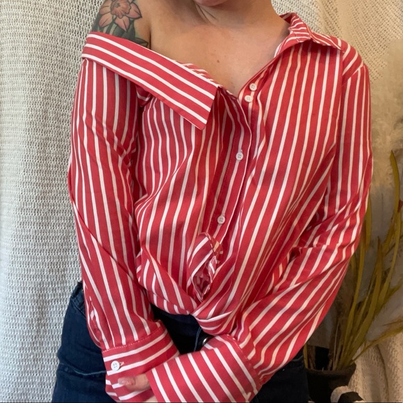 Asymmetrical striped neckline top from Topshop - Picture 3 of 6